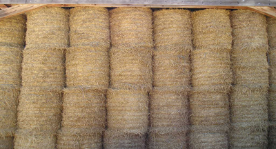 Bales of straw